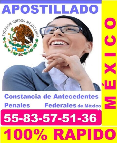 Constancia De Antecedentes Penales Federales De M Xico Apostilla Acta