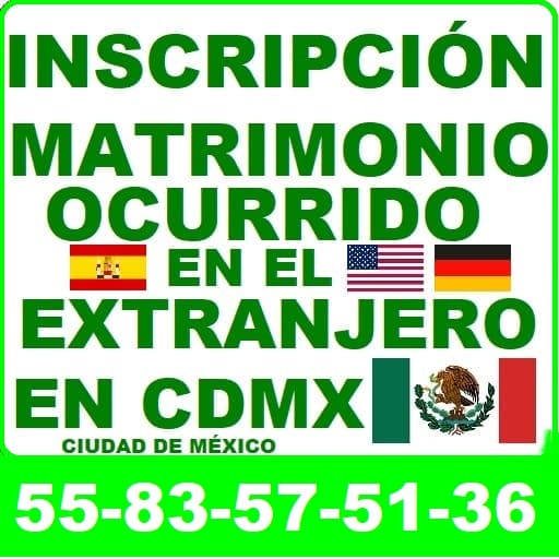 registro de matrimonio extranjero en mexico