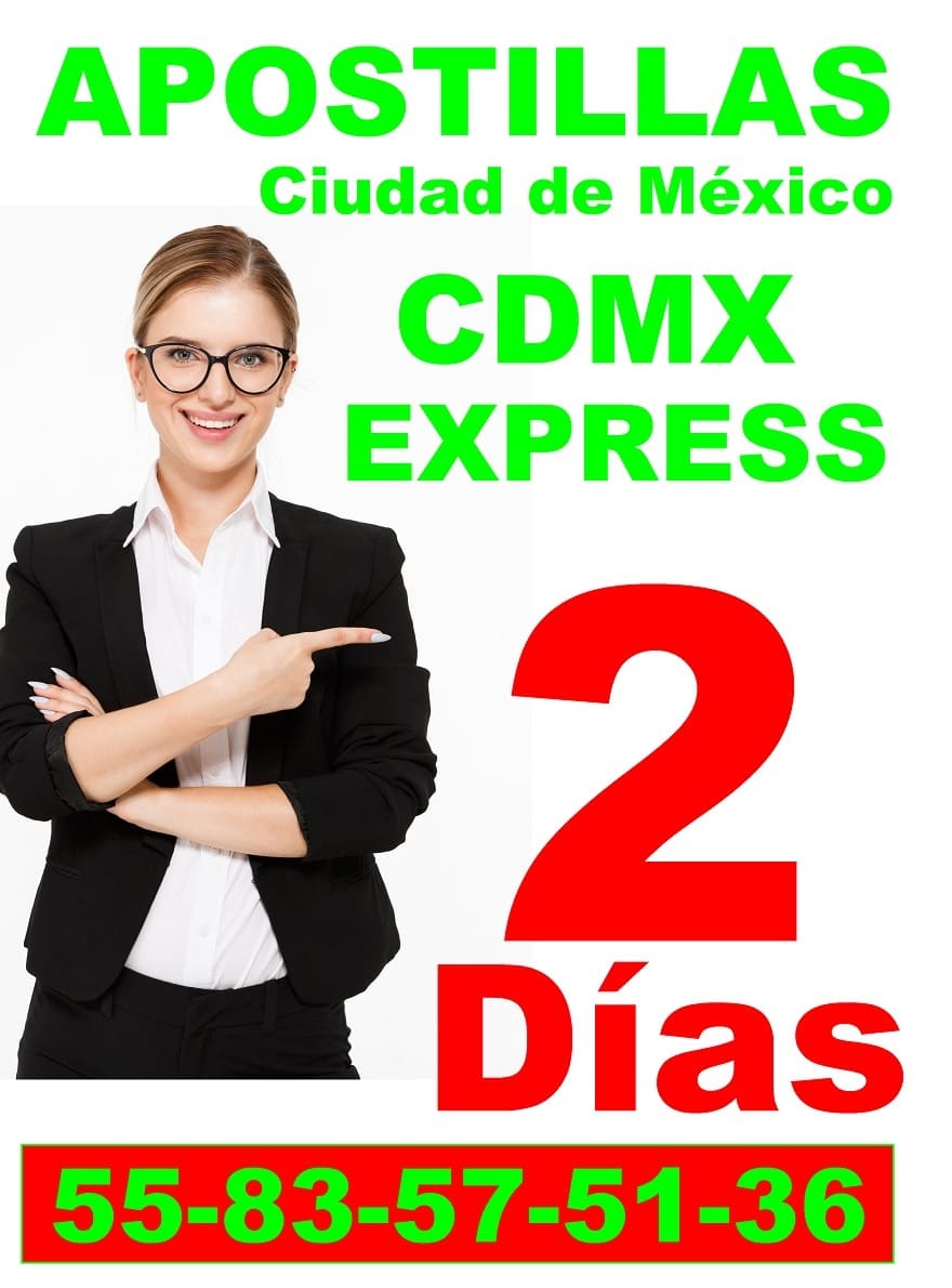 apostilla cdmx express